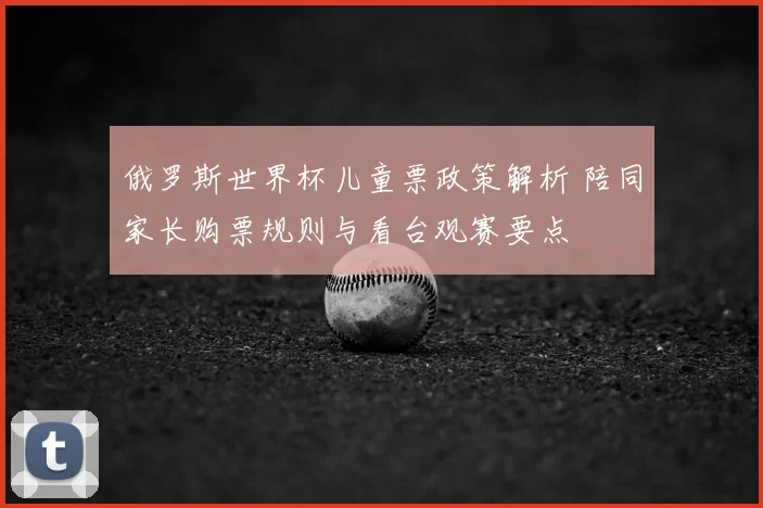 俄罗斯世界杯儿童票政策解析 陪同家长购票规则与看台观赛要点